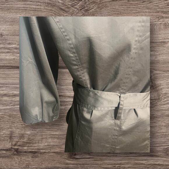 Luii Anthropologie Women's  Ruffled Belted Jacket Coat Knee Length Size Small - Picture 9 of 9